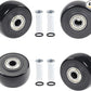 2.5" x 1.25" 4Pcs Push Cart Wheels 2.5 Inch PU Caster Wheels Just Wheel, 3/8" axle Small Plate Casters, Roller Wheel with Bearing Replacement Wheels for Laundry Cart Cargo Elevator Hand Truck
