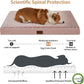 WNPETHOME Orthopedic Giant Dog Beds Large Sized Dog, Waterproof Extra Large Dogs Bed with Removable Washable Cover, Multi-Needle Quilting Dogs Crate Bed