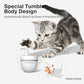 Cat Laser Toys, Automatic Cat Laser Toy Tumbler Design, Rechargeable Cat Laser Pointer 360°Irregular Rotation, 3 Modes Interactive Cat Toy for Indoor Cats of All Ages and Sizes (White)