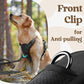 rabbitgoo Dog Harness Small Sized, No Pull Pet Harness with 3 Buckles, Adjustable Soft Padded Vest with Control Handle, Walking Reflective Pet Vest for Small Dogs, Black, S
