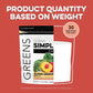 Clean Simple Eats Super Greens Powder, Naturally Flavored Greens Powder with Chlorella, Spirulina, Superfoods & Prebiotic Fiber, No Artificial Ingredients, Gluten Free, Peachy Greens Flavor, 30 Srvgs