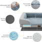 Orthopedic XL Dog Beds for Extra Large Dogs, Waterproof Memory Foam Dog Beds with Sides, Non-Slip Bottom and Egg-Crate Foam Big Dogs Couch with Removable Washable Cover(X-Large,Light Grey)