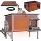 GUTINNEEN Heated Cat House Outdoor Cat House Insulated Weatherproof Feral Cat Shelter with Heated Pad and All-Round Thermal Liner for 1-3 Cats (Winter-Ready)