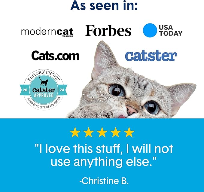 Boxie® Unscented 30 Day Odour Control Clumping Clay Cat & Kitty Litter 40 lb, 99.9% Dust-Free, Hard Flat Top® Clumps, No Fragrances No Fillers, Long-Lasting, Easy to Scoop