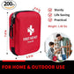Protect Life Survival First Aid Kit for Home/Business, Camping Survival Kits | Mini Travel First Aid Kit | Camping Equipment | Small Kits for Car | Outdoor Emergency Survivals Pack - 200pcs