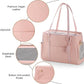 Fashion Dog Carrier Purse, Premium Leather Cat Carrier Bag, Airline Approved Soft Sided Pet Travel Tote Bag with Pockets Pink