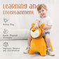 EVERICH TOY Lion Bouncy Horse, Inflatable Plush Hopping Toy, Bouncing Animal Hopper for Toddlers, Fun Ride-On Toy for Kids 18 Months-6 Years, Indoor & Outdoor Play, Great Gift Boys Girls