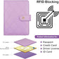 Melsbrinna Rfid Passport Holder for Travel women/Men, Cute Passport Wallet Rfid Blocking Card Slots, Rfid Passport Cover/CaseTravel Wallet, Passport Book Holder (1, LG PURPLE)