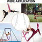 TECSPEC 9.6 FT/115.3 Inch Adjustable Height Aerial Yoga Frame & Hammock, Professional Swing Stand with 18 FT/33FT Aerial Silk, 550lbs Max Capacity