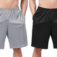 DEVOPS Men's 2-Pack Loose-Fit 10" Workout Gym Shorts with Pockets