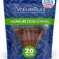 ValueBull USA Collagen Sticks for Dogs, 6 Inch Medium Chews, Natural Long-Lasting Dog Treats, 25 Count - Promotes Joint, Skin & Coat Health with Glucosamine and Chondroitin
