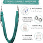 5.5 Yards Aerial Silks Yoga Swing Set - Aerial Yoga Hammock Kit Anti-Gravity Flying for Fitness, Low/Non Stretch Nylon Tricot Fabric Hardware Included for Dance