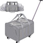 Expandable Pet Carrier with Wheels, Double Cat Dog Carrier 21"x 17"x 16" up to 40 Lbs, Rolling Pet Carrier for Cats and Dogs, Extra Large Pet Travel Carrier, Ideal for Outdoor/Travel