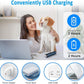 Casfuy Dog Nail Grinder with 2 LED Light - 4.8V Super Powerful 2-Speed Electric Pet Nail Trimmer for Medium Large Dogs Quiet Rechargeable Painless Paws Grooming & Smoothing Tool (Dark Blue)