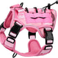 Heavy-Duty Tactical Dog Harness for Large Dogs, No Pull Adjustable Reflective Pet Vest with Molle System, K9 Military-Grade Control for Service Training, Outdoor & 10+ Breeds, Pink Camo, Small
