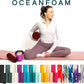 Oceanfoam Tidal Roller - Maroon - Muscle Massage Foam Roller for Back Pain & Stretching - Firm and Ergonomic Wide Wave Textured - Yoga, Athletics, & Wellness - Full Size, 20" x 5"