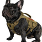 OneTigris Tactical Dog Harness for Small Dogs, No Pull Small Dog Vest Harness Breathable Military Dogs Molle Vest with Handles, Walking Hiking Training (Brown, XS)