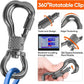 Tresbro 30FT Reflective Tie Out Cable for Dogs Up to 250 Pounds, Steel Wire Lead Leash Cable with Stainless Rotatable Clip, Lightweight and Enduring, Dog Lead Chains for Outside,Yard,Camping, Blue