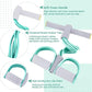 6 Pcs Fitness Resistance Exercise Bands 6 Tube Pedal Puller Resistance Band Set for Women Weight Loss Thigh Training Workout Equipment Elastic Arms Abdomen Shoulder Waist Leg Beginners Yoga