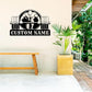 Customized Metal Gym Name Sign, Personalized Sports Room Wall Art,Metal Gym Sign,Unique Fitness Wall Sign, Gym Lovers Unique Gift, Gym Wall Art,Training Center Sign (Style-14)