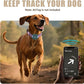 AirTag Dog Collar - Leather Dog Collar with Airtag Holder | IP68 Waterproof AirTag Holder with Metal Buckle, Comfortable GPS Dog Collars Tracker for Medium Large Dogs (Rose Gold, M)