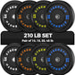 Olympic Rubber Bumper Weight Set - 2 Inch Barbell Plates for Home Gym Strength Training