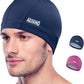 Aegend Fabric Swim Cap, Silicone Waterproof Layer - Breathable Cloth Swimming Cap, Keep Hair Dry with Hight Elasticity for Youth(8-16) Adult, 2 Sizes to Choose