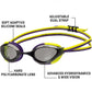 ARENA Unisex Python Racing Swim Goggles for Men and Women Anti-Fog No Leak Max Comfort Dual Strap, Mirror/Non-Mirror Lens