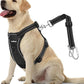 Dog Seat Belt Harness for Car, Dog Car Harness Adjustable Mesh Breathable & Dogs Seatbelt Safety Tether with Elastic Bungee for Small Medium Large Pets(Carbon Black, XL)