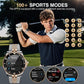 2025 DA GPT Smart Watch with Bluetooth Call,1.19-inch AMOLED Display, 24/7 Heart Rate, Blood Oxygen, Blood Pressure, Sleep Monitor, 107 Sports Fitness Tracker, Compatible Android and iOS Silver Gold