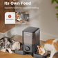 oneisall Automatic Cat Feeders 2 Cats, 20 Cups/5L Cat Auto Feeder, Automatic Cats Food Dispenser for Small Pets Indoor, Timed Pet Feeder for Dry Food