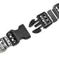 Mercano Adjustable Dog Collar - Special Design Patterns, Soft Nylon Comfortable Durable Pet Collar for Small Medium Large Dogs (M, Black White A)
