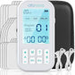 TENS Unit Muscle Stimulator, 3-in-1 EMS Massager Machine, Masajeador Muscular Electrico with 60 Modes, for Gradual Shoulder, Sciatica, Muscle Relaxation,Relieve Back Pain, with 12 TENS Pads