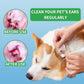 VinTS 100 PCS Cotton Dog Ear Cleaning Swabs, Pet’s Ear Infection Treatment Gourd-Shaped Swabs Prevent Accidental Injuries, Safer Cleaning for Dogs and Cats– Small Size.100% Cotton
