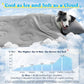 Cooling Blanket for Dogs, Lightweight & Durable Dog Cooling Mat, Q-MAX>0.45 Soft Breathable Pets Comforter for Couch, Bed & Car Essential - Light Grey 30x40 Inches