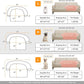 GGIB Calming Dog Bed Fluffy Plush Dog Mat for Furniture Protector with Removable Washable Cover for Large Medium Small Dogs and Cats (Medium, Pink)