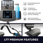 Teeter FreeStep Recumbent Cross Trainer Stepper, Zero-Impact Exercise Bike Alternative w/Patented Physical Therapy Stride, Up to 350lb, Free App w/Trainer Workouts