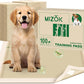 MIZOK Puppy Pads Small 22x22 Pee Pads for Dogs Bamboo Odor Eliminating & 6-Layer Absorbent Leak-Proof Dog Pee Pads Potty Training with Adhesive Tabs, Disposable (100 Counts)