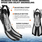 Odoland Kids Snorkeling Packages Snorkel Set, Dry Top Snorkel Mask with Adjustable Swim Fins for Boys and Girls Age 7-14