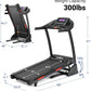 THERUN Incline Treadmill for Running and Walking, 300 lbs Weight Capacity Folding Treadmill with 0-15% Auto Incline, Wide Belt, 3.5HP, App, Heart Rate