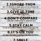 Teen Boys Room Decor - Cool Inspirational Wall Art Teenage Girl Bedroom Stuff 7 Rules of Life Metal Tin Signs for 10-18 Year Old Teens Room Accessories 8x12 Inch