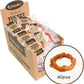 Afreschi Natural Turkey Tendon Ring (S) 40 Units/Box, Dog Treats for Signature Series, All Natural Human Grade Puppy Chew, USA-Sourced Turkey Tendon, Hypoallergenic, Rawhide Alternative