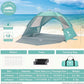 CAMEL CROWN Beach Tent UPF 50+ Sun Shelter for 2/3/5/6 Person, Lightweight Portable Sun Shade with Sand Anchor, Family Beach Day & Outdoor Adventures