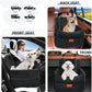 Small Dog Car Seat, Memory Foam Dog Booster Car Seats with Thick Cushion for Medium Dogs Under 35lbs, Detachable Washable Dog Bed for Car, Pet Carseat with Storage Pockets,2 Safety Belts