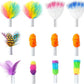 ORSDA 12Pcs Interchangeable Attachments Cat Feather Toys Replaceable Feathers and Fluffy Toy Accessories