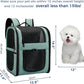 Apollo Walker Dog & Cat Carrier Backpack for 4-15lb Pets - Ventilated Safe Design with Padded Back Support, Breathable Mesh Pet Backpack for Hiking, Travel, Outdoor (Blue)
