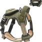 No Pull Dog Harness for Small Dogs, Adjustable No Choke Pet Vest with Dog Leash Fit Smart Reflective Pet Walking Harness for Training Easy Control Soft Handle Green S