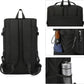 Kalesi Gym Duffle Bag Backpack 4-Way Waterproof with Shoes Compartment for travel Sport Hiking laptop (Black)