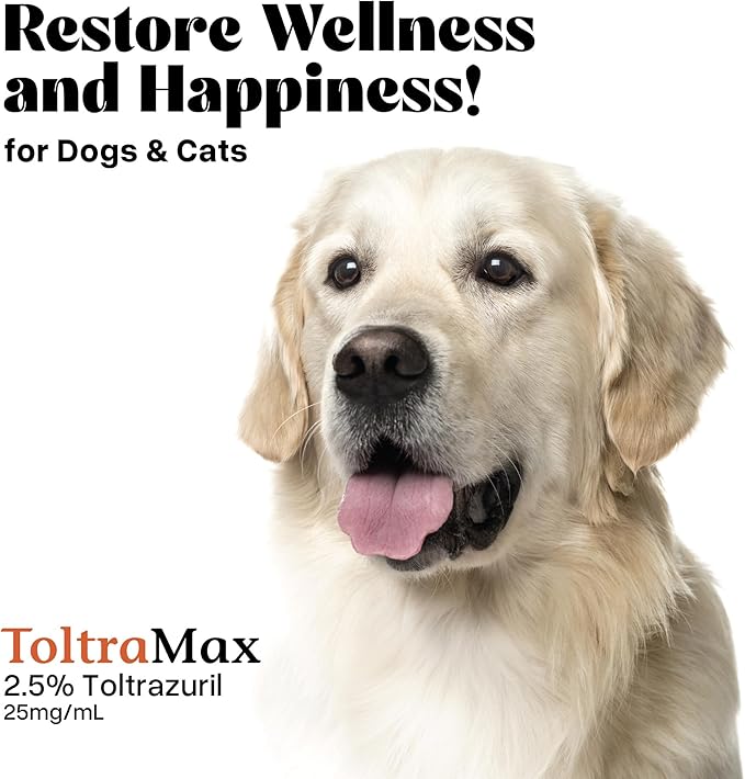 Toltrazuril 2.5% for Horses, Dogs, Cats, 500mL/16.9 Ounce, for Non-Food Chain Animals