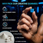 Creatine Monohydrate Gummies 8500mg Complex for Men & Women - Pre Workout Creatine Chews for Muscle Growth, Strength & Energy, Sugar Free, Vegan, Blueberry Flavor - 120 Count